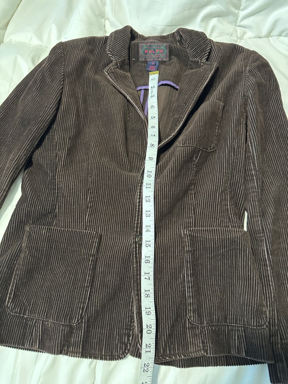 Ralph Corduroy Jacket in Rich Brown - Picture 2 of 7